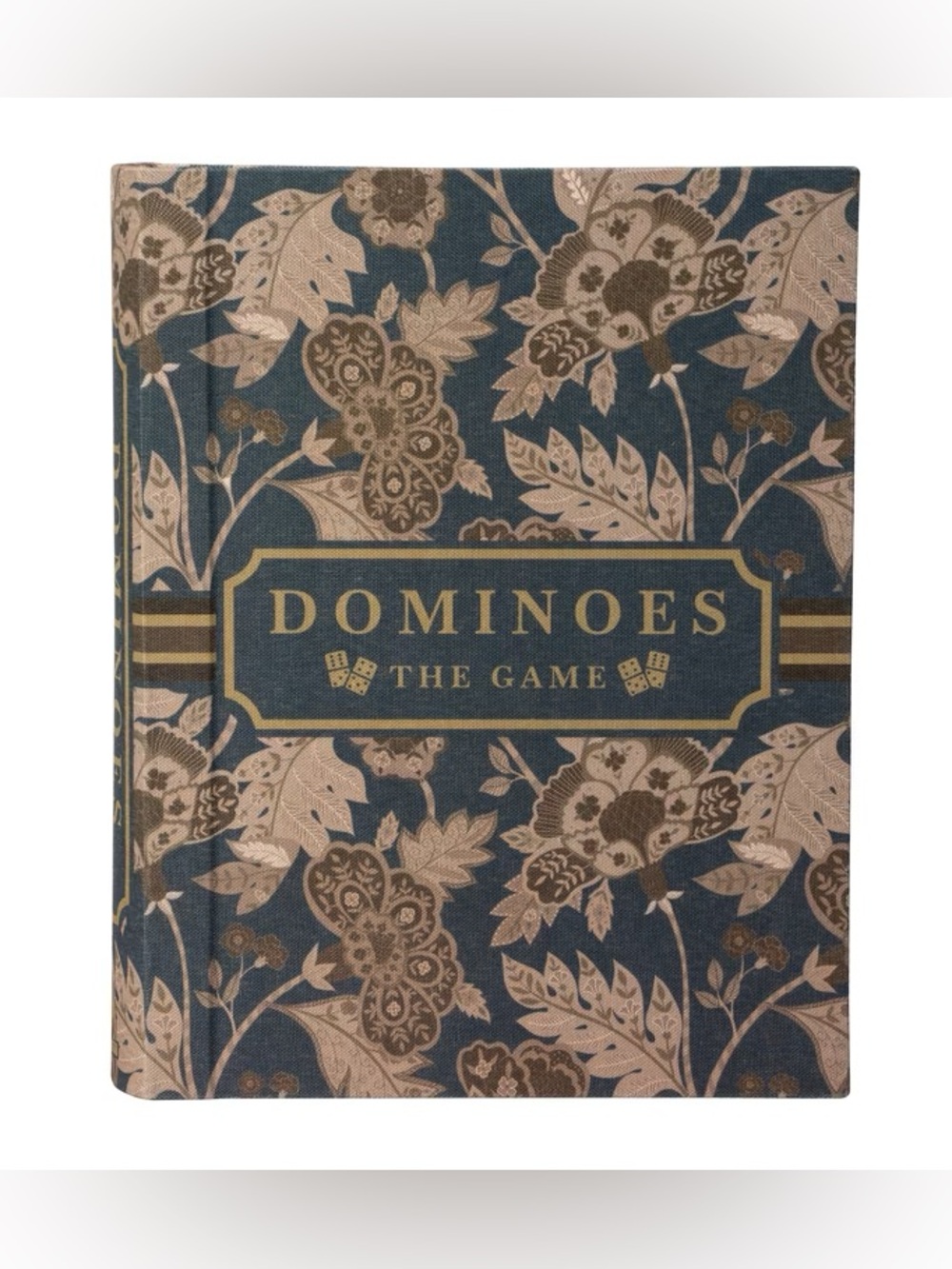 Home Décor Collection Sterling & Noble Home Blue Floral Dominoes Game Set Book